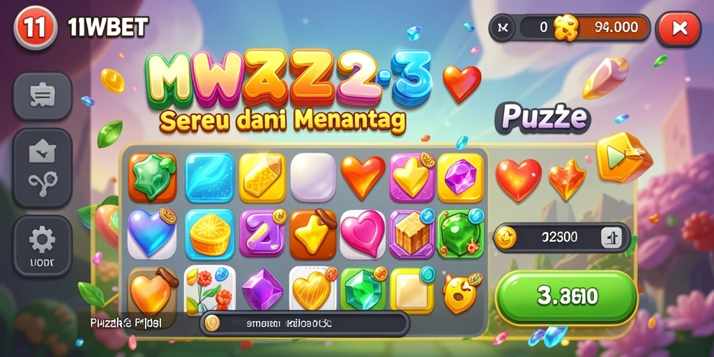 Tampilan antarmuka permainan 11WBET yang penuh warna dan interaktif.
