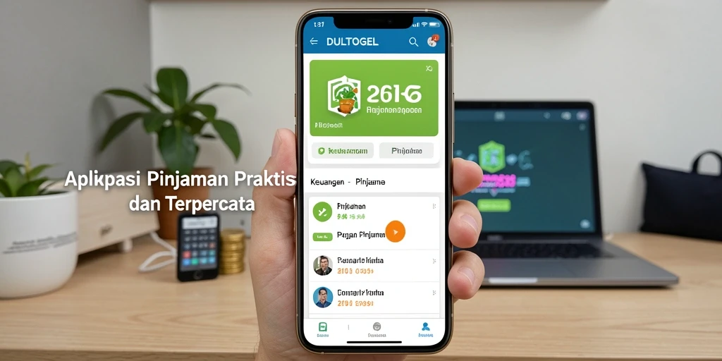 Antarmuka DULTOGEL yang intuitif untuk pinjaman cepat