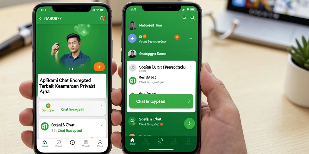 Antarmuka NABOB77 yang sederhana dan aman untuk chatting.